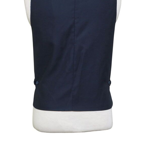 Mens 46R Royal Blue Corduroy Vest Waistcoat Formal Wedding Party Preppy Casual - Picture 8 of 8